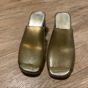 Jeffrey Campbell Petra Jelly Block Heel Mule